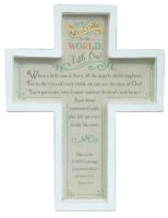Wood Cross/Welcome to the World   (AG57654)
