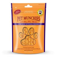 Pet Munchies Chicken with Blueberry Sticks 8x80g