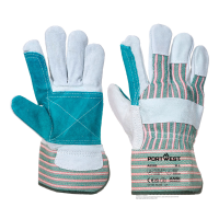 Portwest Leather Rigger 365 Cow Split Reinforced Palm Glove