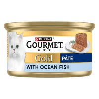 Gourmet 12621180 Gold Tinned Cat Food Ocean Fish Pate 12x85gm