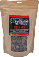 K9 Chew Co. Beef & Veg Training Treats 1kg x 1