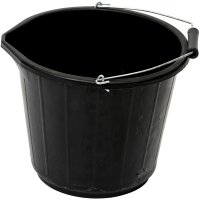 Plastic-Bucket-Black-3-Gallon