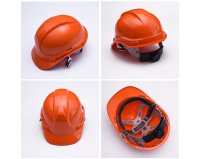 Harden 780604 Orange Safety Helmet Adjustable C/W Chin Strap