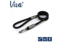 Ancol Viva Nylon Rope Snap Lead 50kg 107 x 1.2cm Black x 1