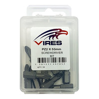 Vires PZ2 50mm Screwdriver Bit Set 10pce