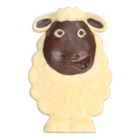 Gwynedd - Fluff the Sheep - decorated solid white chocolate - appr 35pcs x 1kg