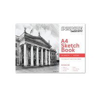 Inspire A4 Spiral Sketch Pad (110gsm- 25 Sheet)