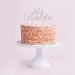 Silver 'Lets Celebrate' Acrylic Cake Topper