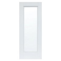 Amsterdam White Primed Clear Glass
