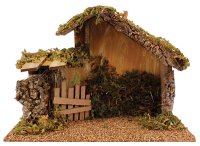 Nativity Shed/No Figures/LED Lights  (89955)