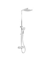 ALITA RAIN THERMOSTATIC SQUARE SHOWER KIT CHROME