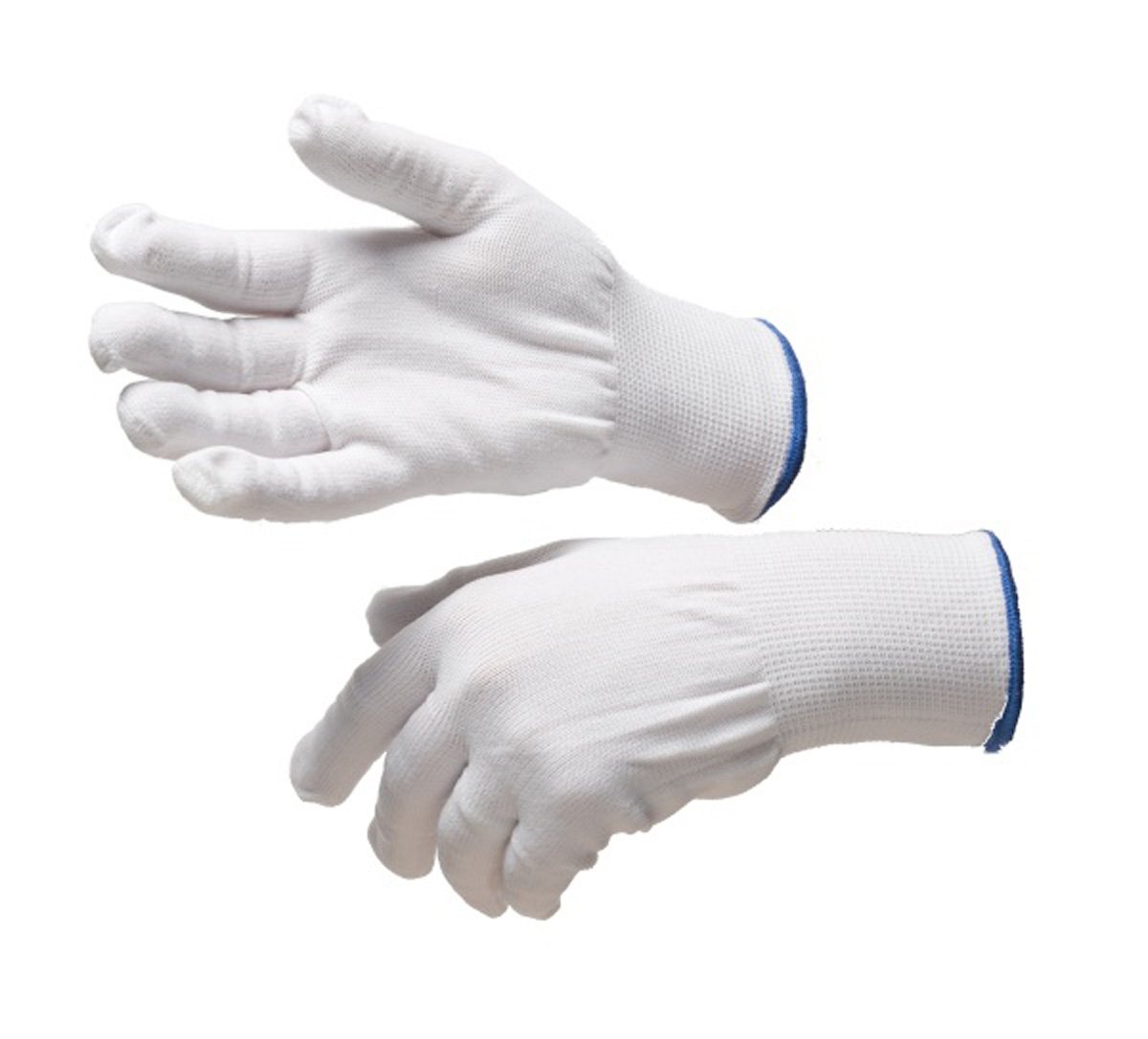 RS PRO Polyester Washable Liner Gloves - White