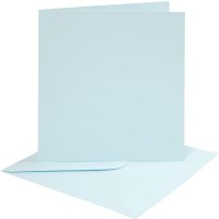 Cards & Envelopes - Lt Blue (4pk)