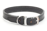 Ancol Heritage Leather Collar Black Size 3 16" x 1