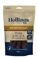 Hollings Gourmet Bite-Size Sausages Pork and Black Pudding 12x70gm