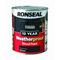RONSEAL 10 YEAR GLOSS PAINT CHESTNUT 750 ML