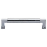 C0312 152-SC - Heritage Brass Cabinet Pull Bauhaus Design 152mm CTC Satin Chrome Finish