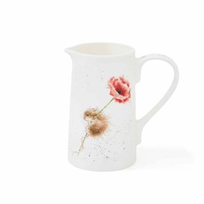 Wrendale 2PT Jug - Field mouse & Poppy