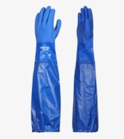 Skytec CH102 PVC Gauntlet 62cm Extended Cuff Blue 