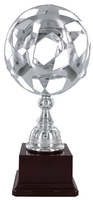 34cm Silver Star Globe Trophy | TC74