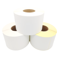 Direct Thermal Labels - 5.83" x 8.27" - White - Permanent Adhesive - 76mm Core