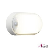 Ansell Helder LED Oval Bulkhead White cw PIR