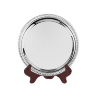 25cm Swatkins Heavy Round Nickel Plated Tray