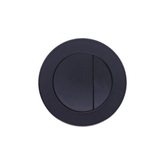 Tucker French Surrey Round Dual Flush Button Matt Black