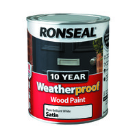 RONSEAL 10 YEAR SATIN FINISH BRILLIANT WHITE 750 ML