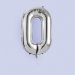 Silver Number '0' Foil 34" Balloon