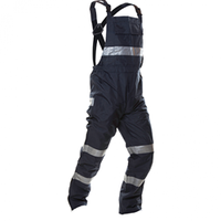801170 Hi Vis- Bib Trousers PU Coated Blue