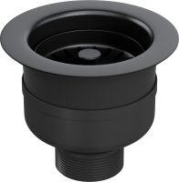 Top Fix Kitchen Strainer Waste 90mm G1 1/2" Matt Black