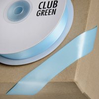 Double Sided Satin Ribbon Blue - 3mm x 25m