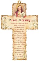 Wood Cross 6 inch/House Blessing   (12506)