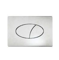 ELLIPSE DUAL FLUSH PLATE CHROME