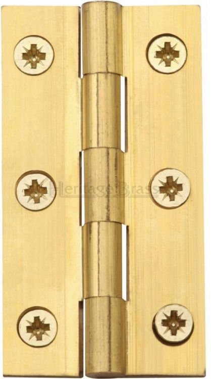 HG99-125-NB - Heritage Brass Hinge Brass 3 x 1 5/8 Natural Brass Finish