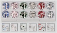 Glass Facetted Rosary Display Pack (12in)   (63450)