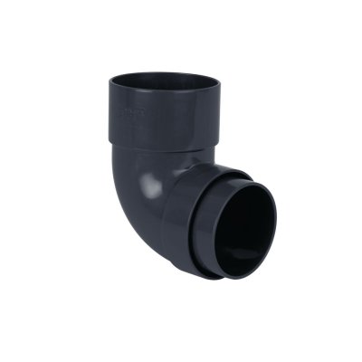 68mm Round 92.5 degree Downpipe Bend Anthracite Grey
