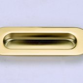 FH0030 Oval Flush Pulls 120 x 40mm Brass