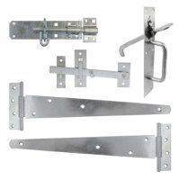 Side Gate Kit Galv, Suffolk Latch, Padbolt and 450mm Hinges