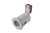 STARLING 50W mains voltage steel fire rated shower downlight, IP65, 91mm, White