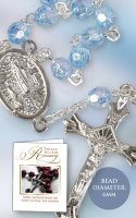 Single Decade Acrylic Rosary/Blue AB   (62728)