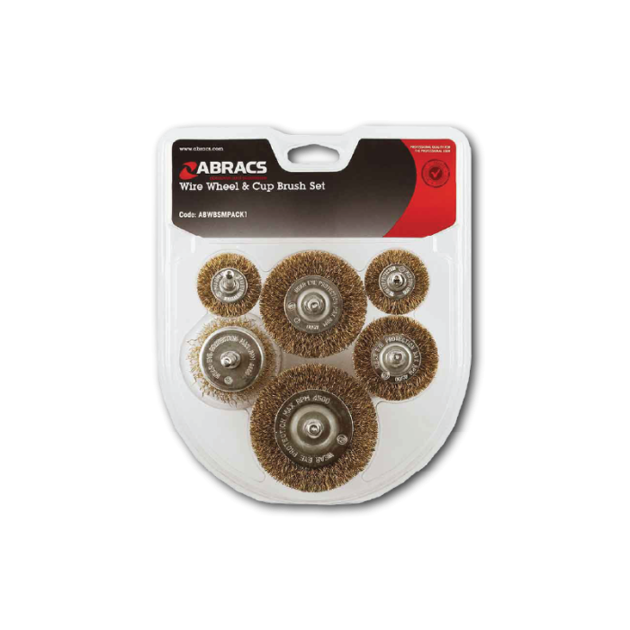 Wire Wheel & Cup Brush Set (6 PCS)