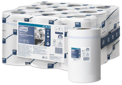 TORK MINI REFLEX WHITE 2PLY C-FEED ROLL 9PK