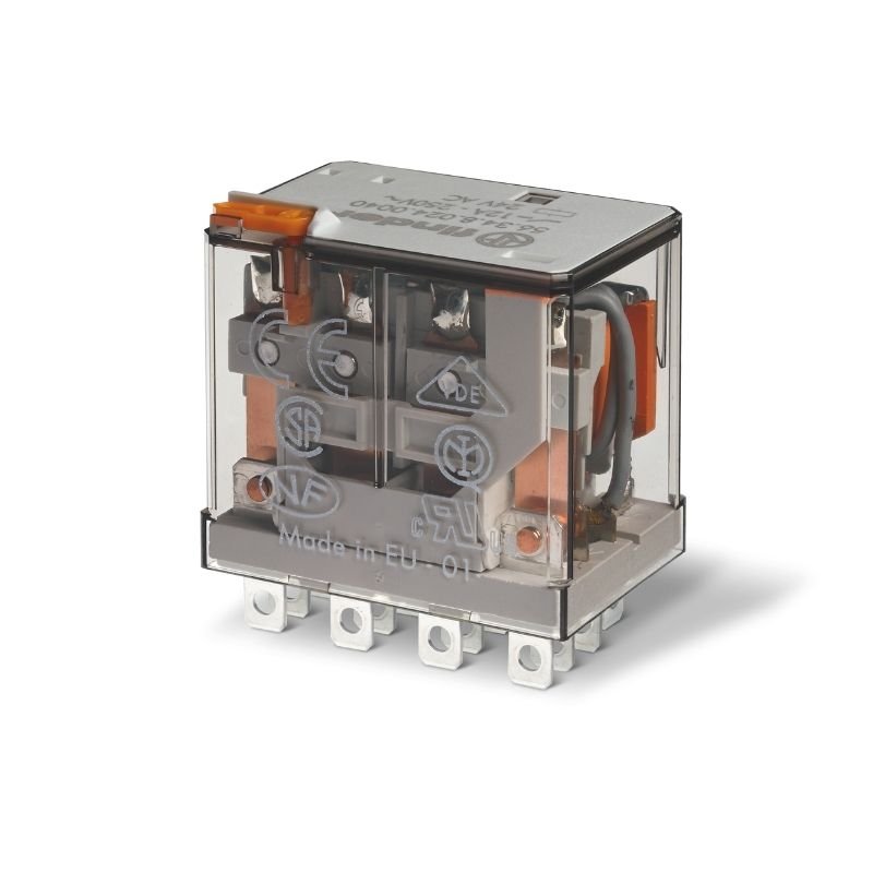 56.34.8.230.0040 - Finde 56 Series 12A 230V AC Plug In Power Relay 4PDT