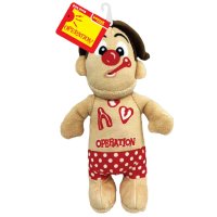 Hasbro Dog Toys Operation Squeak and Crinkle Cavity Sam 10in Tan/Red 1x2