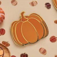 Pumpkin Paper Plates - Pack of 8