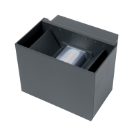 MAXEWELL 10W Adjustable Up/Down Wall Light IP65 3000K Dark Grey