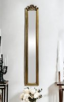Naos Slim Gold Rope Top Bevelled Mirror