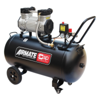 SIP DD 3hp 100ltr Low Noise Oil-Free Compressor